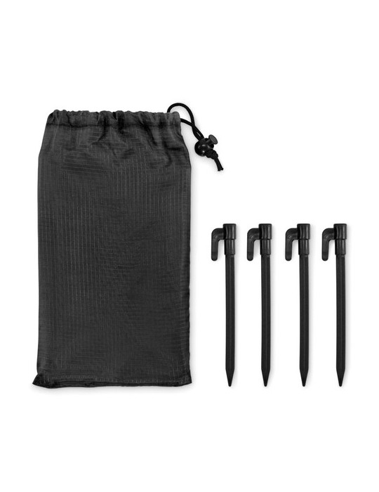 NOSAND Grand tapis de plage léger Couleurs : noir goodies publicitaire événementiel