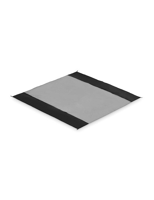 NOSAND Grand tapis de plage léger Couleurs : noir objet promotionnel éco-responsable