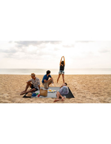 NOSAND Grand tapis de plage léger Couleurs : noir goodies entreprise design