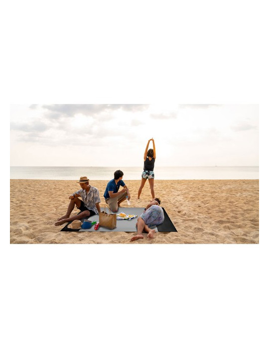 NOSAND Grand tapis de plage léger Couleurs : noir goodies entreprise design