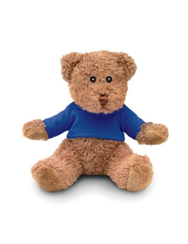 JOHNNY T Peluche ourson avec t-shirt Couleurs : bleu personnalisable avec votre logo
