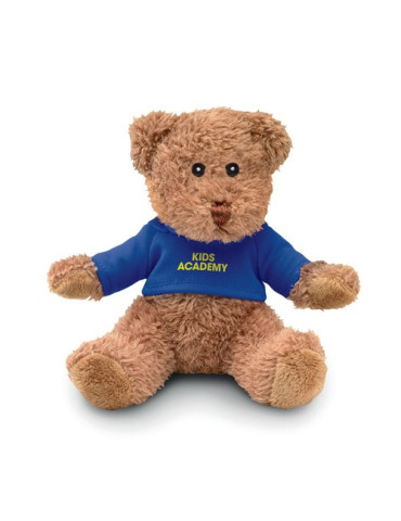 JOHNNY T Peluche ourson avec t-shirt Couleurs : bleu livraison express 24h 48h