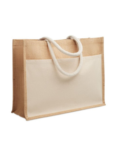 BAGA Sac shopping en jute Couleurs : beige