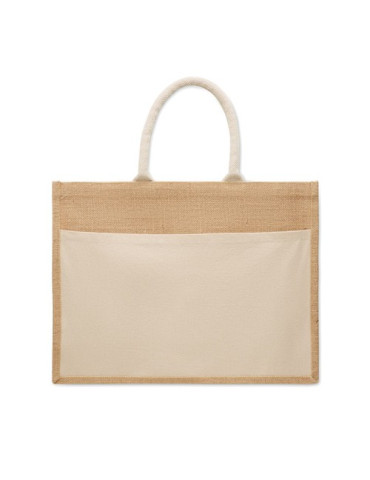 BAGA Sac shopping en jute Couleurs : beige cadeau entreprise pas cher