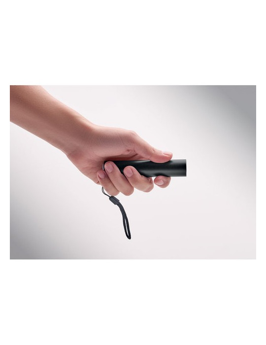 LUME Lampe torche en aluminium Couleurs : noir marquage couleur éclatante