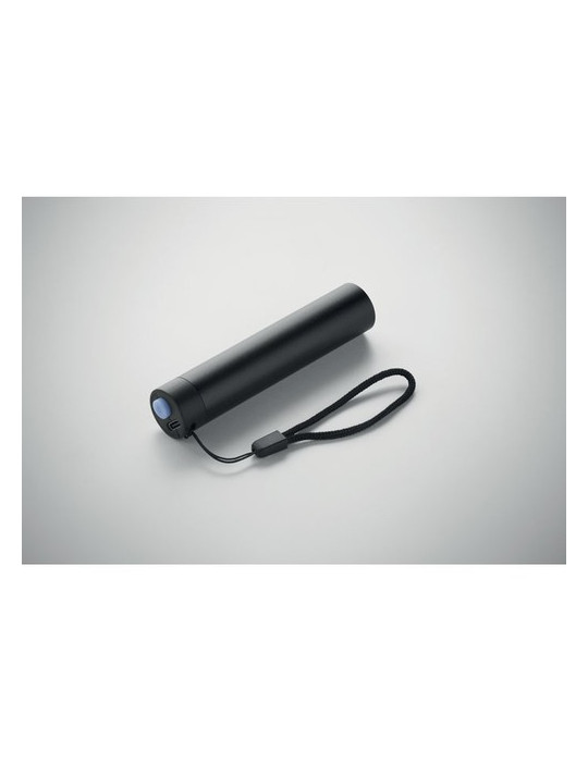 LUME Lampe torche en aluminium Couleurs : noir personnalisable avec votre logo