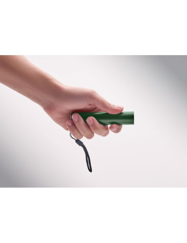 LUME Lampe torche en aluminium Couleurs : vert foncé impression logo haute qualité