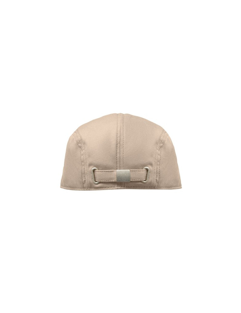FLAT PEAK Casquette newsboy 235 g/m² Couleurs : beige impression logo haute qualité