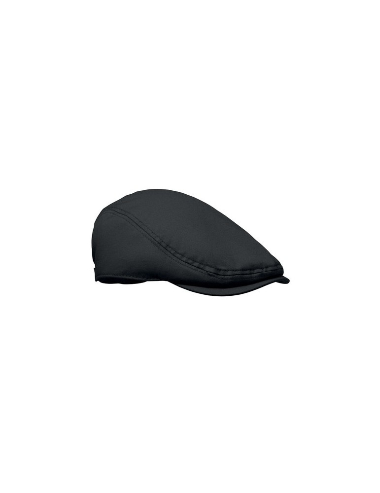 FLAT PEAK Casquette newsboy 235 g/m² Couleurs : noir goodies publicitaire événementiel