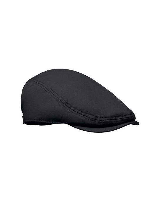 FLAT PEAK Casquette newsboy 235 g/m² Couleurs : noir goodies publicitaire événementiel