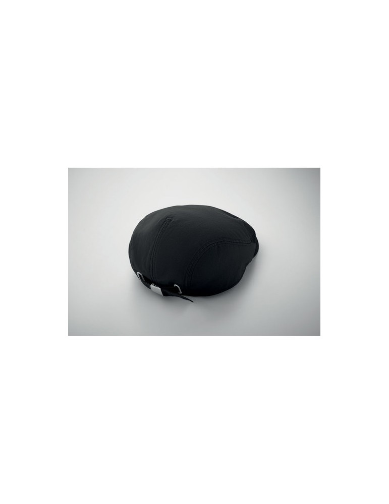 FLAT PEAK Casquette newsboy 235 g/m² Couleurs : noir marquage laser ultra précis
