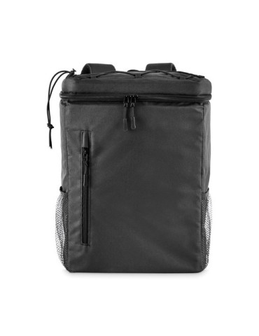 MAFRIO Sac à dos isotherme 600D RPET Couleurs : noir marquage laser ultra précis