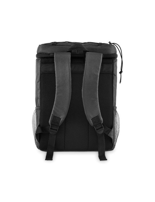 MAFRIO Sac à dos isotherme 600D RPET Couleurs : noir objet promotionnel éco-responsable