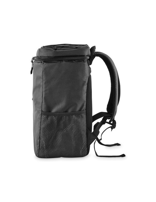 MAFRIO Sac à dos isotherme 600D RPET Couleurs : noir personnalisation rapide en France