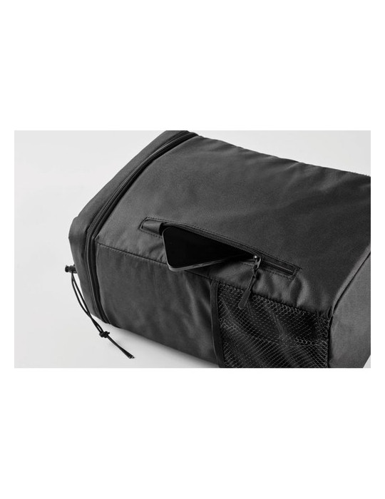 MAFRIO Sac à dos isotherme 600D RPET Couleurs : noir marquage couleur éclatante