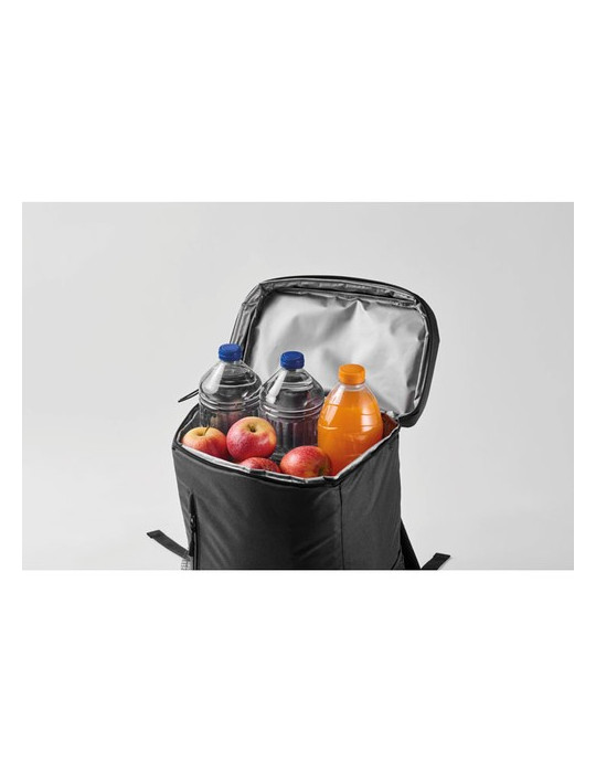 MAFRIO Sac à dos isotherme 600D RPET Couleurs : noir objet promo petit budget