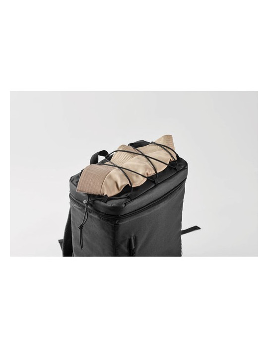 MAFRIO Sac à dos isotherme 600D RPET Couleurs : noir personnalisable avec votre logo