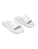 EVASLIDE Claquettes en EVA Taille 40/41 Couleurs : blanc