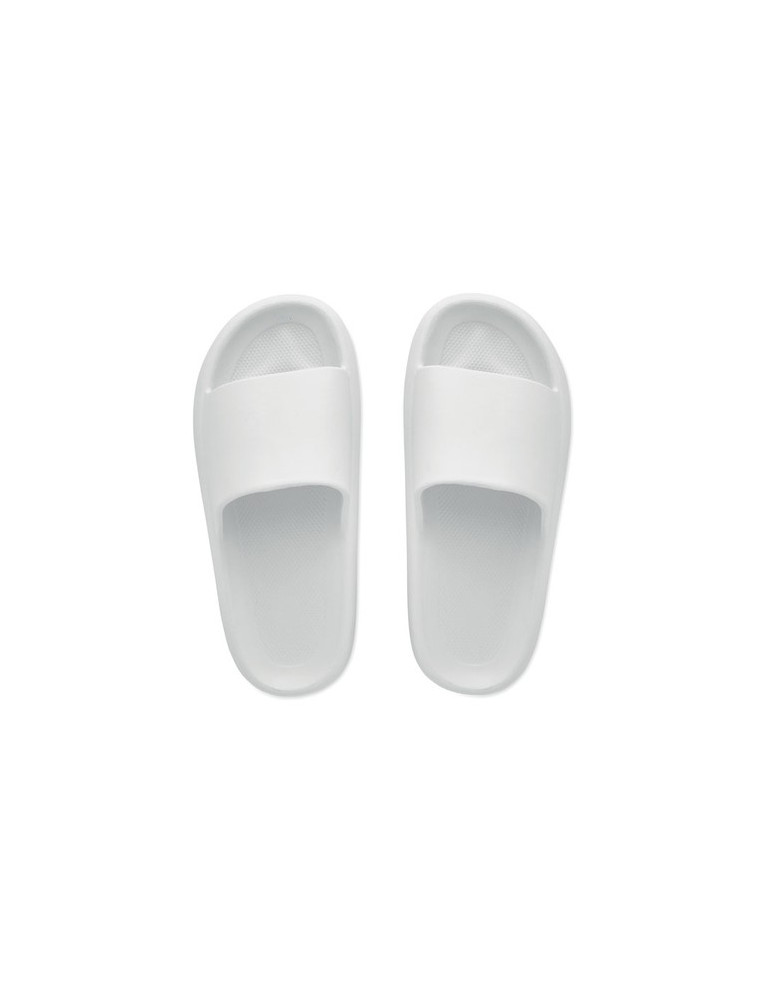 EVASLIDE Claquettes en EVA Taille 40/41 Couleurs : blanc cadeau entreprise pas cher