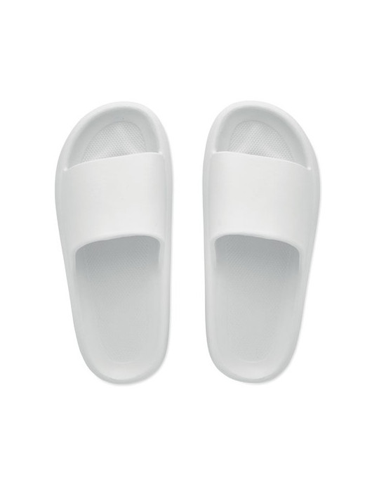 EVASLIDE Claquettes en EVA Taille 40/41 Couleurs : blanc cadeau entreprise pas cher