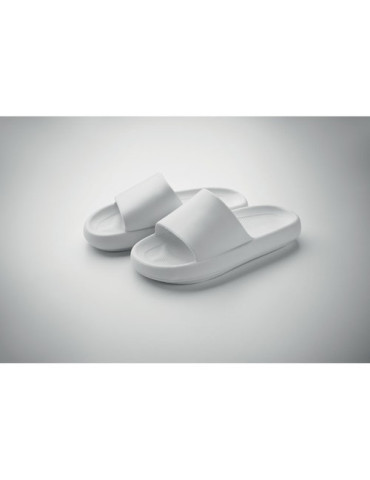 EVASLIDE Claquettes en EVA Taille 40/41 Couleurs : blanc accessoire événementiel unique