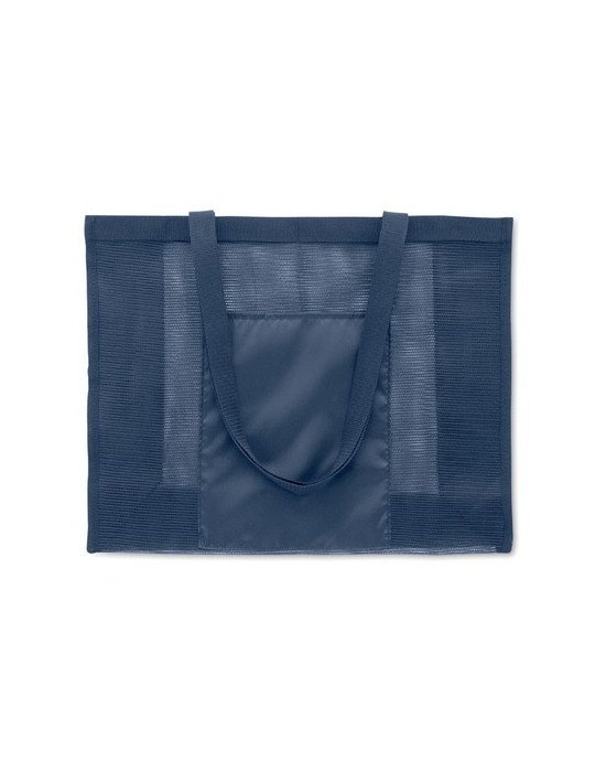 LIMP Sac shopping en maille RPET Couleurs : bleu cadeau entreprise pas cher