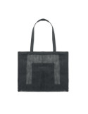 LIMP Sac shopping en maille RPET Couleurs : noir objet promotionnel éco-responsable