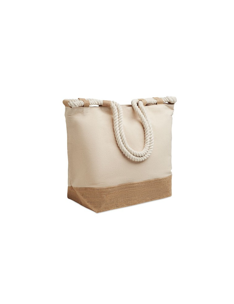 MAKENKE Sac de plage en toile Couleurs : beige