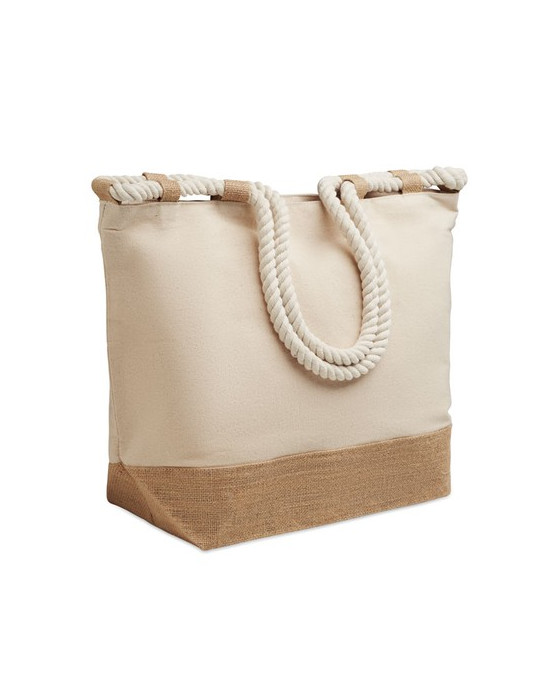 MAKENKE Sac de plage en toile Couleurs : beige