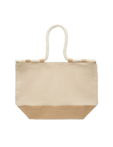 MAKENKE Sac de plage en toile Couleurs : beige 2