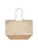 MAKENKE Sac de plage en toile Couleurs : beige personnalisable avec votre logo