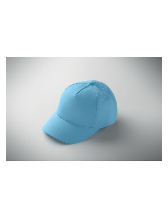 BUZZ KIDS Casquette 5 pans pour enfants Couleurs : bleu bébé goodies personnalisé en stock
