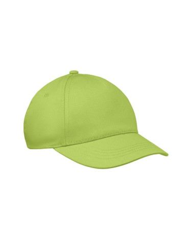 BUZZ KIDS Casquette 5 pans pour enfants Couleurs : vert citron cadeau entreprise pas cher