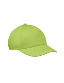 BUZZ KIDS Casquette 5 pans pour enfants Couleurs : vert citron cadeau entreprise pas cher