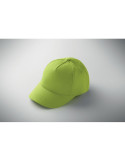 BUZZ KIDS Casquette 5 pans pour enfants Couleurs : vert citron objet publicitaire robuste