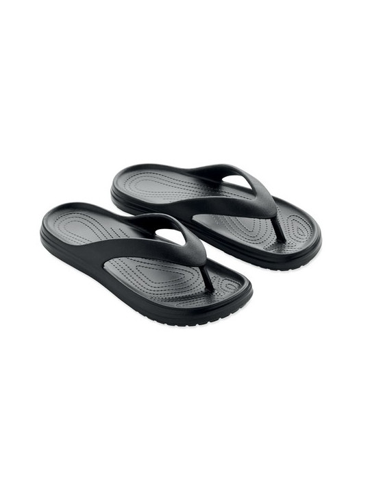 EVASLIP Tongs en EVA. Taille 36/37. Couleurs : noir personnalisable avec votre logo