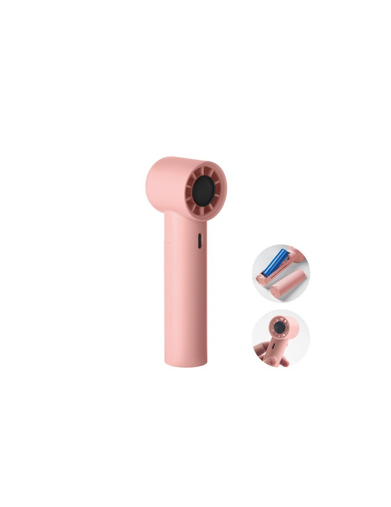 GLACI Mini ventilateur haute vitesse Couleurs : rose bébé