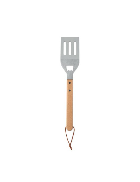 OPENCOOK Spatule pour barbecue en hêtre Couleurs : bois personnalisable avec votre logo