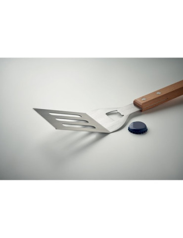 OPENCOOK Spatule pour barbecue en hêtre Couleurs : bois marquage laser ultra précis