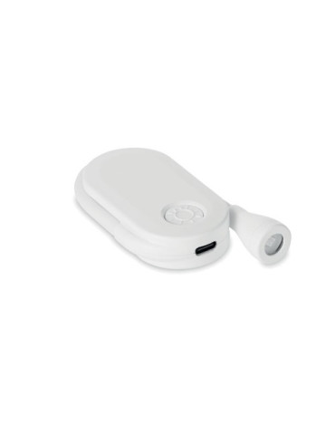 SCENE Lampe de poche rechargeable Couleurs : blanc personnalisable avec votre logo