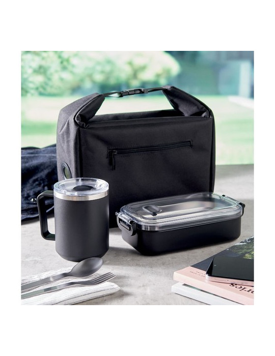 WINTRY Sac déjeuner isotherme Couleurs : noir marquage laser ultra précis