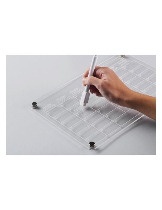 PLANIT Planificateur magnétique Couleurs : transparent accessoire événementiel unique