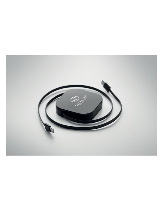 LINEA 100 Câble rétractable de W Couleurs : noir personnalisation rapide en France