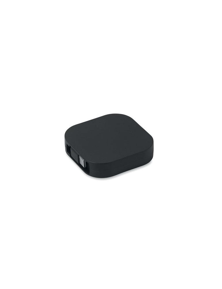 LINEA 100 Câble rétractable de W Couleurs : noir goodies personnalisé en stock