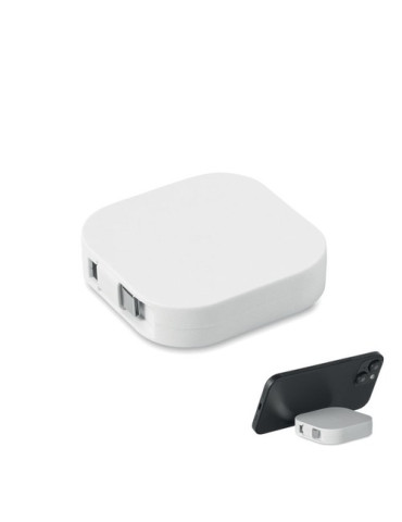 LINEA 100 Câble rétractable de W Couleurs : blanc personnalisable avec votre logo