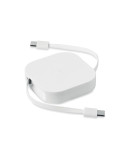 LINEA 100 Câble rétractable de W Couleurs : blanc cadeau entreprise pas cher