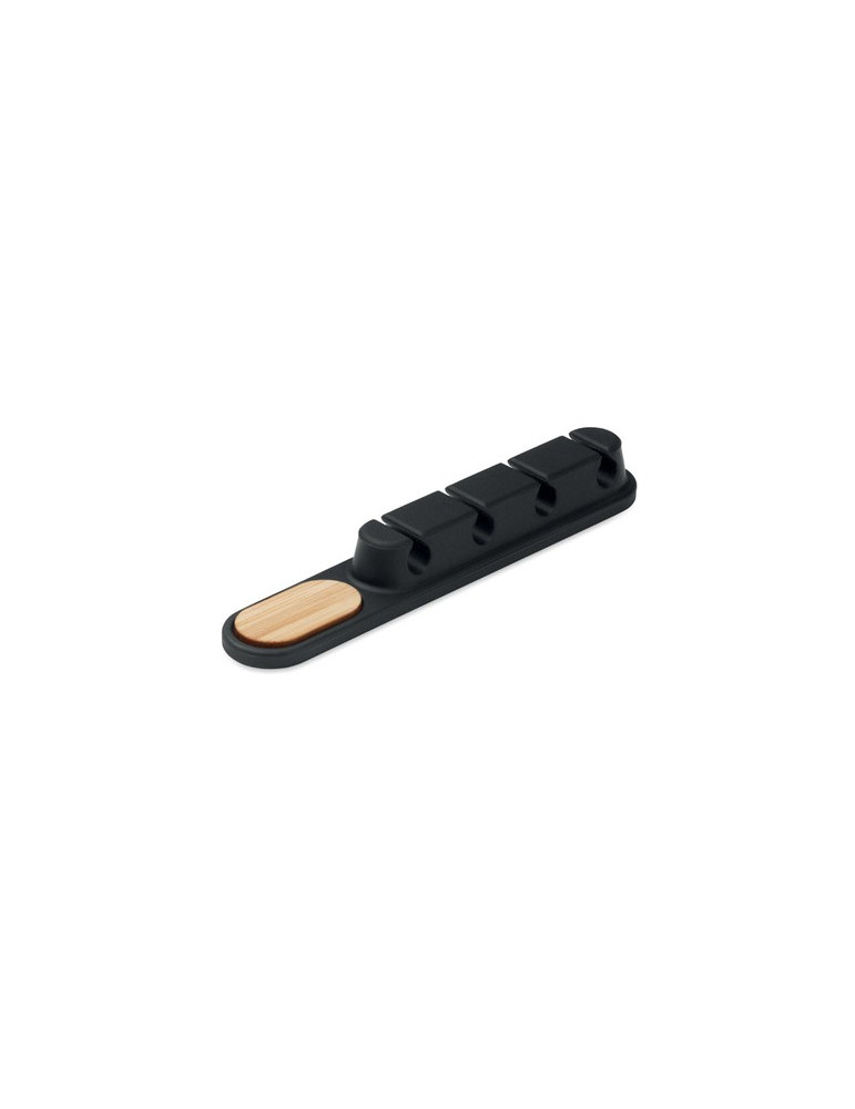 ORDER Séparateur câbles en silicone Couleurs : noir personnalisable avec votre logo