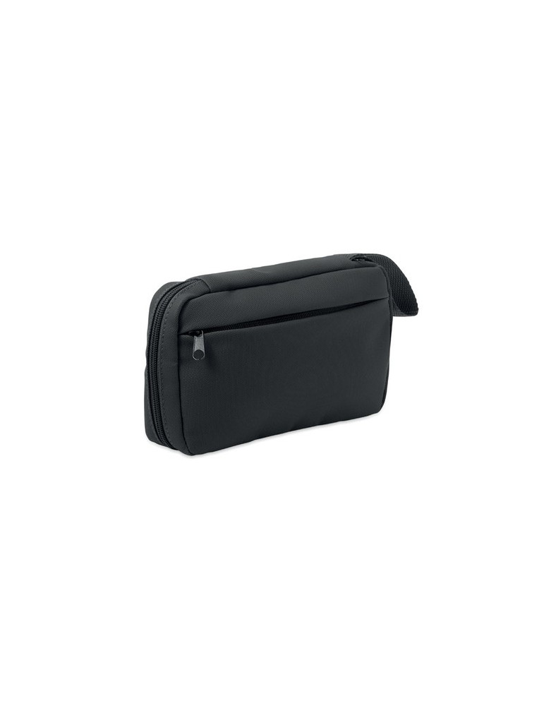 VANIT Trousse de toilette 600D RPET Couleurs : noir