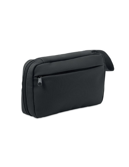 VANIT Trousse de toilette 600D RPET Couleurs : noir