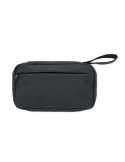 VANIT Trousse de toilette 600D RPET Couleurs : noir goodies publicitaire événementiel